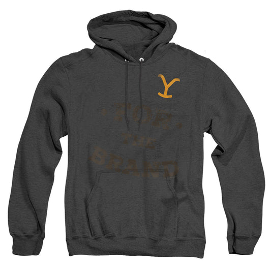 Yellowstone For The Brand Mens Heather Hoodie Black Officially Licensed