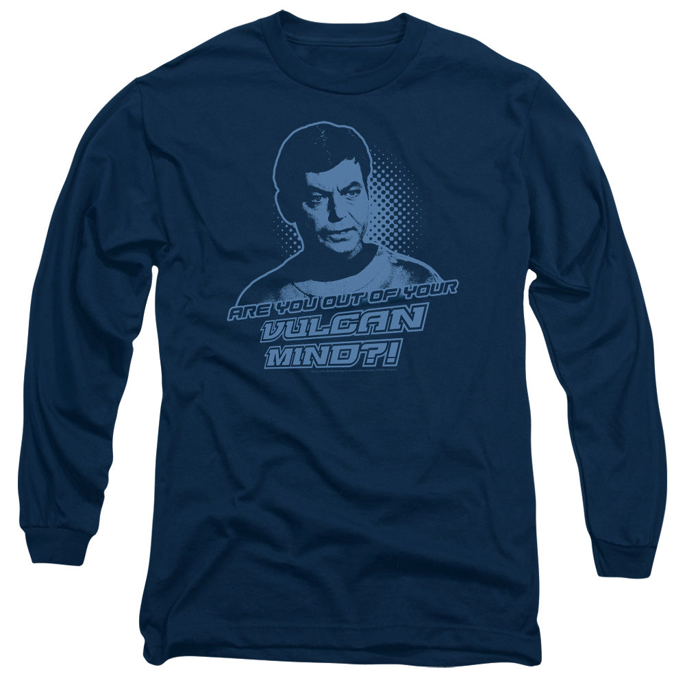 St Original Vulcan Mind Mens Long Sleeve Shirt Navy Officially Licensed Officially Licensed