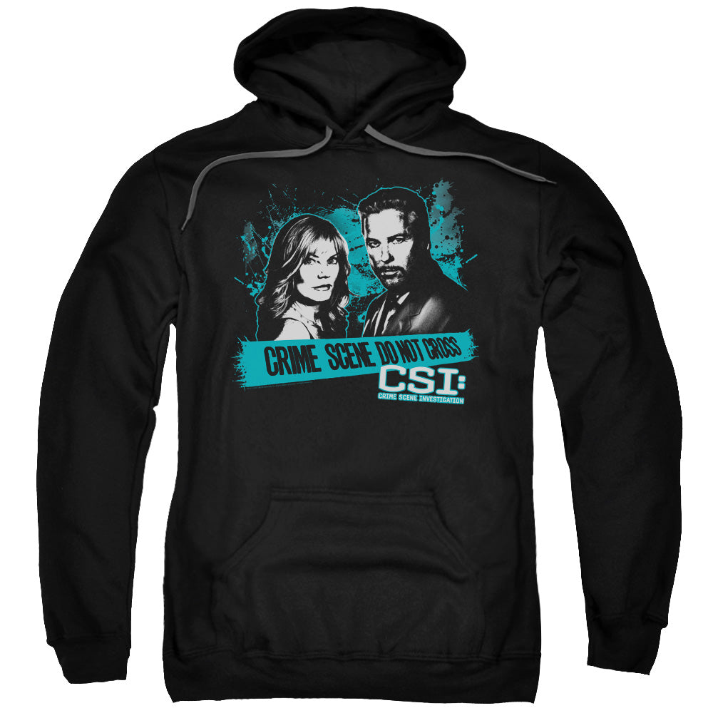 Csi Cross The Line Mens Hoodie Black Officially Licensed