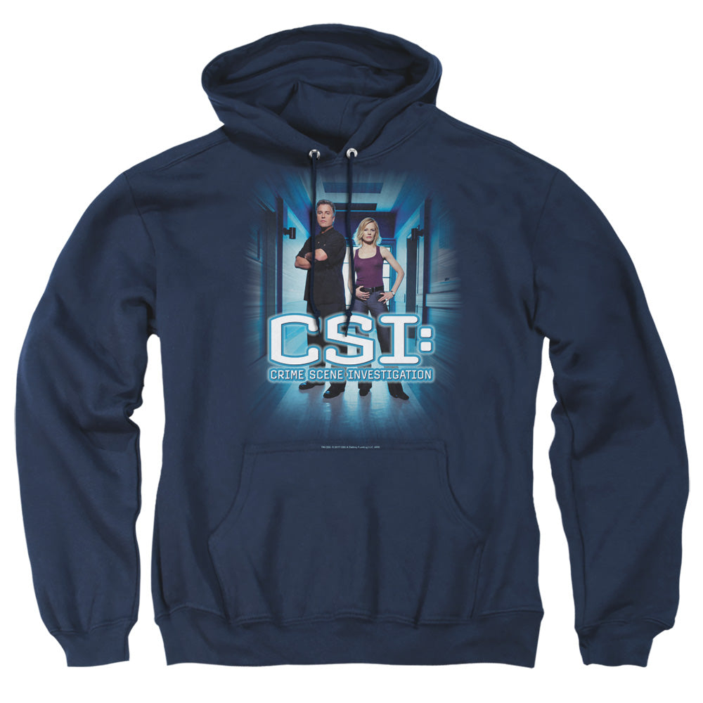 Csi Serious Business Mens Hoodie Navy Officially Licensed