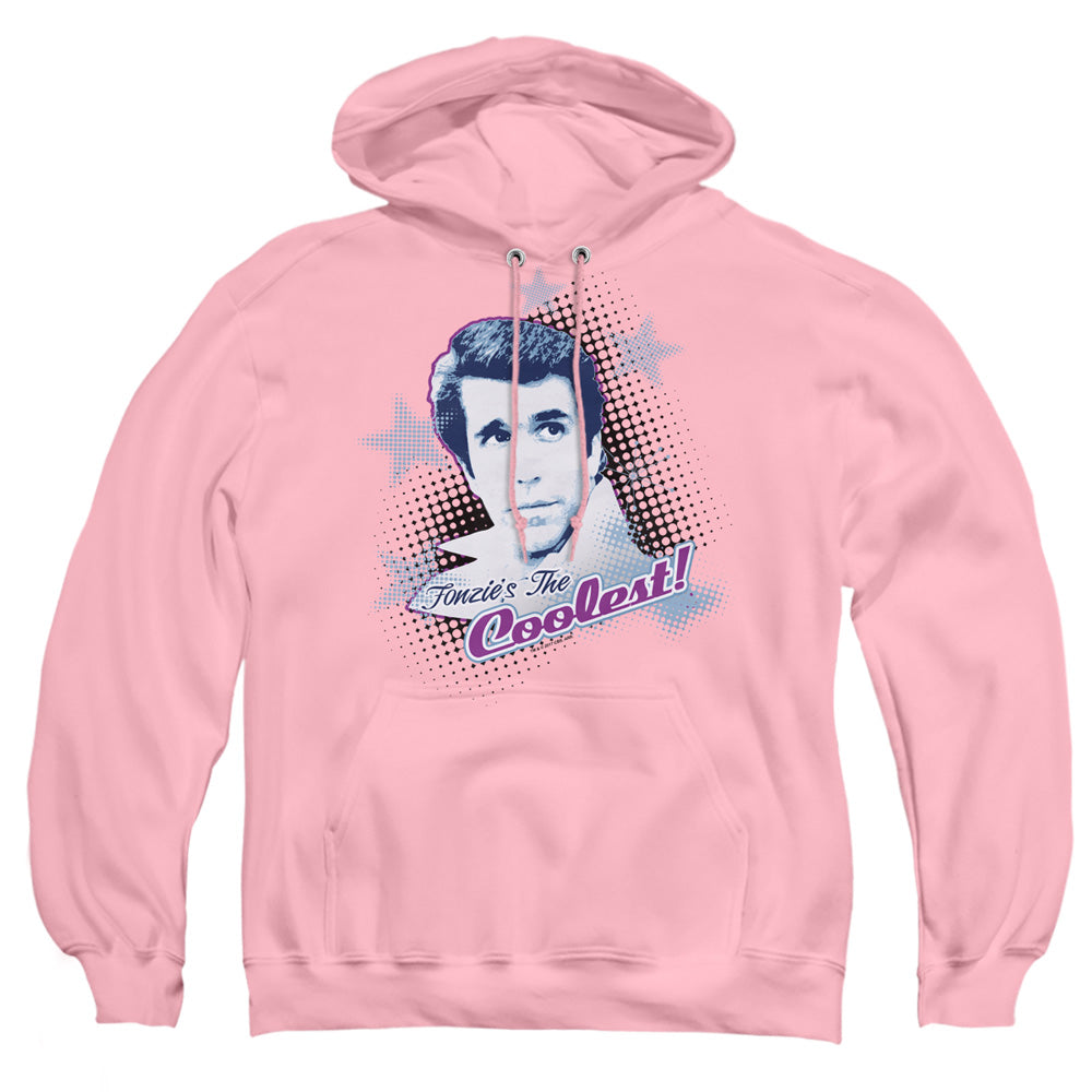 Happy Days The Coolest Mens Hoodie Pink Officially Licensed