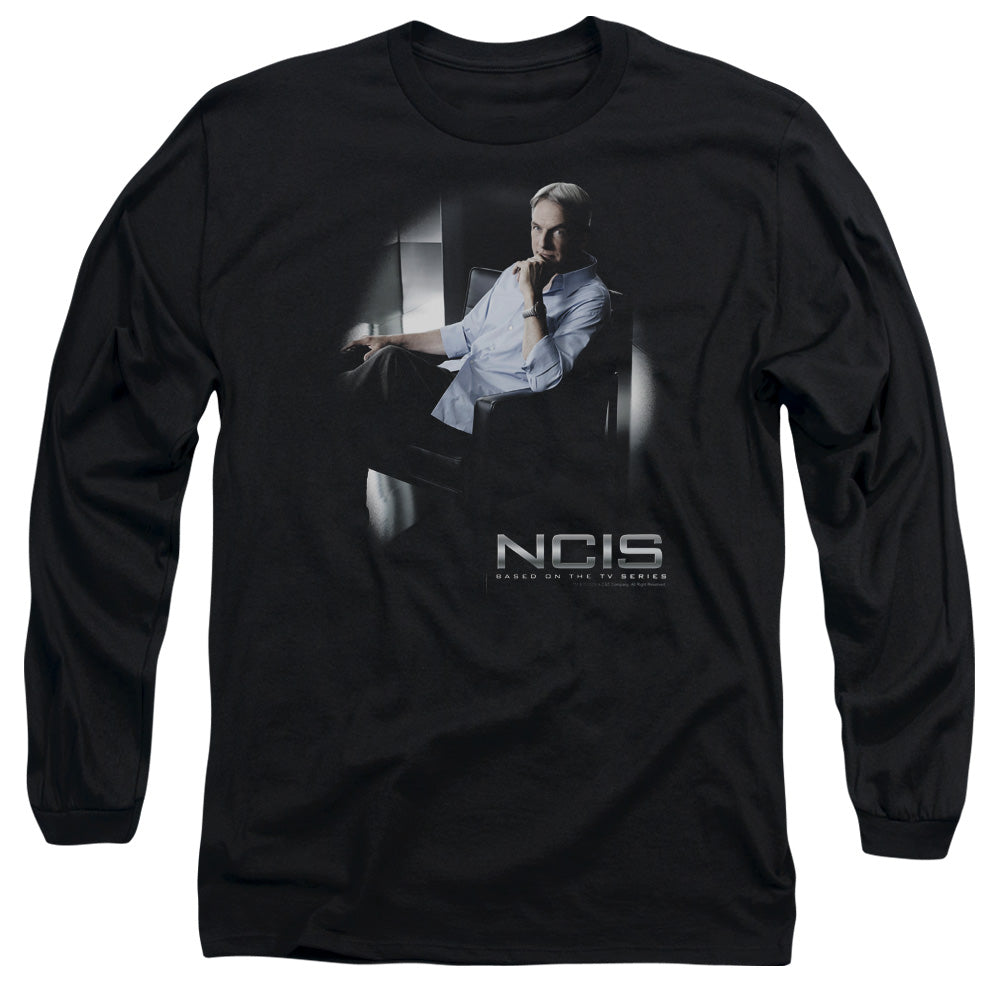 Ncis Gibbs Ponders Mens Long Sleeve Shirt Black Officially Licensed