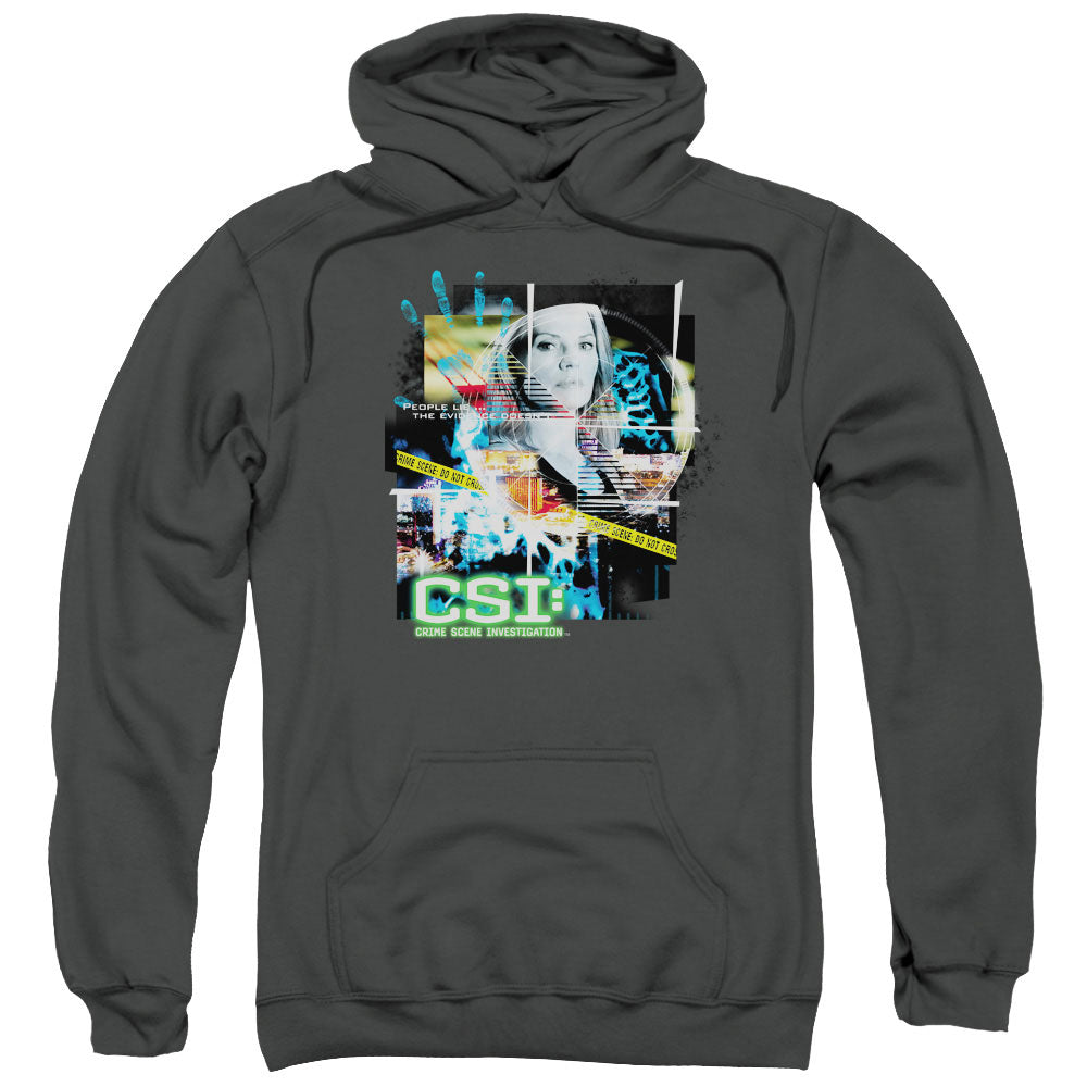 Csi Evidence Collage Mens Hoodie Charcoal Officially Licensed