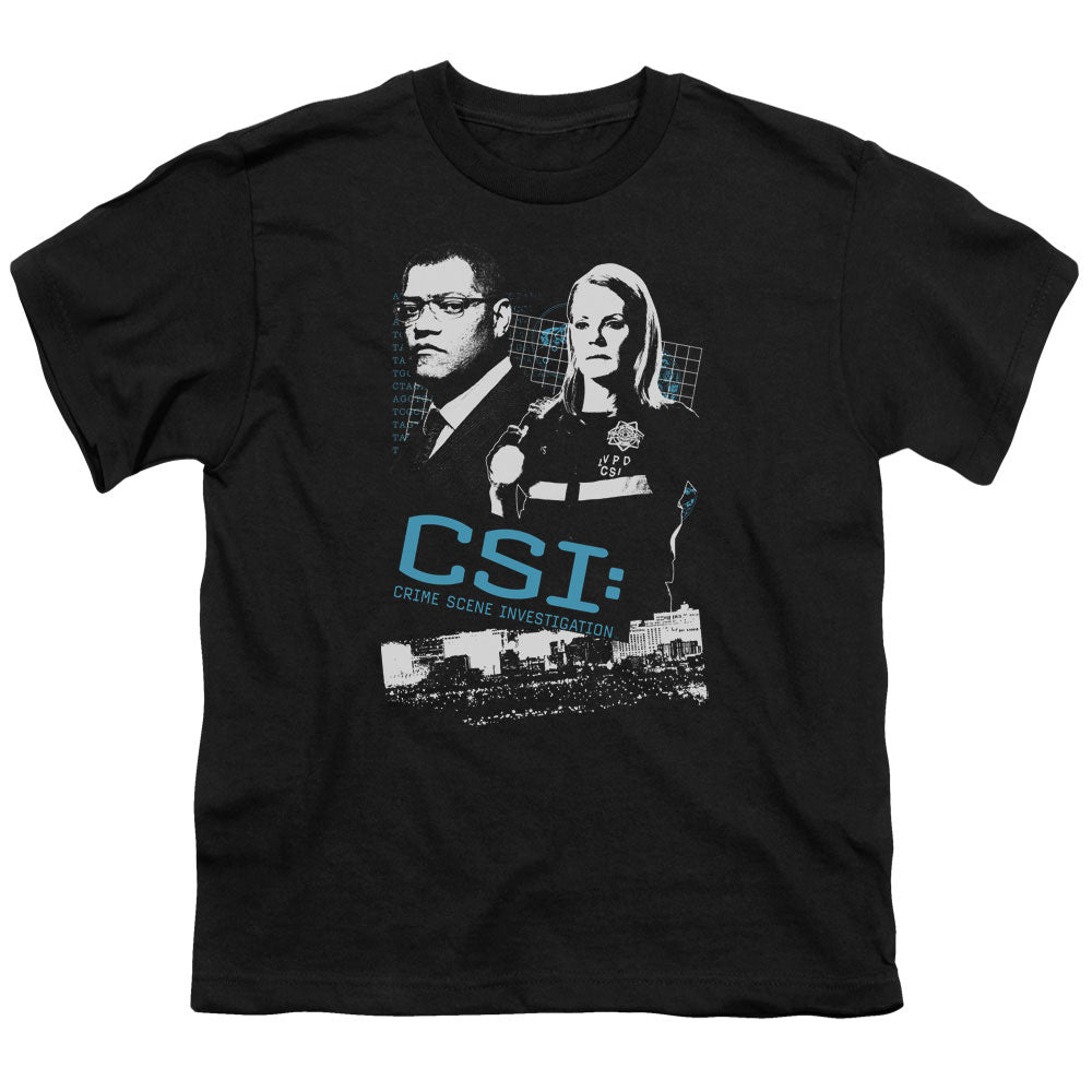Csi Investigate This Kids Youth T Shirt Black Officially Licensed