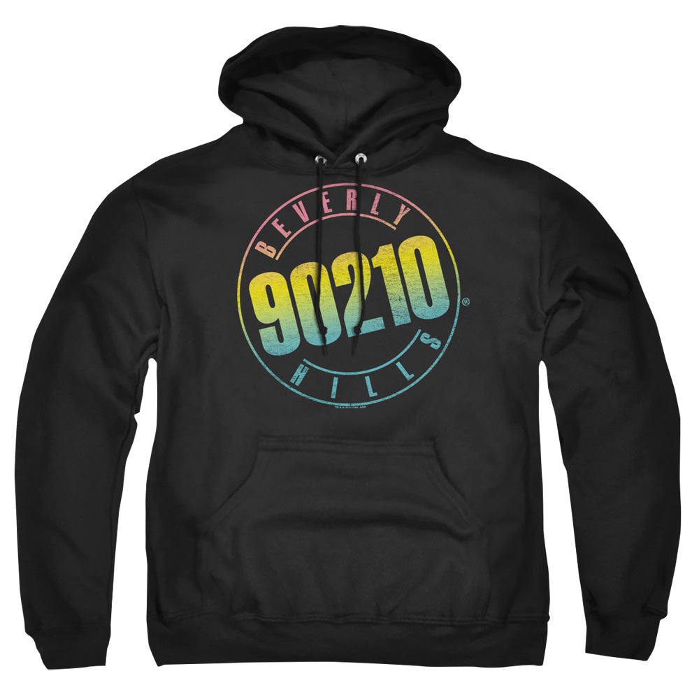 90210 Color Blend Logo Mens Hoodie Black Officially Licensed