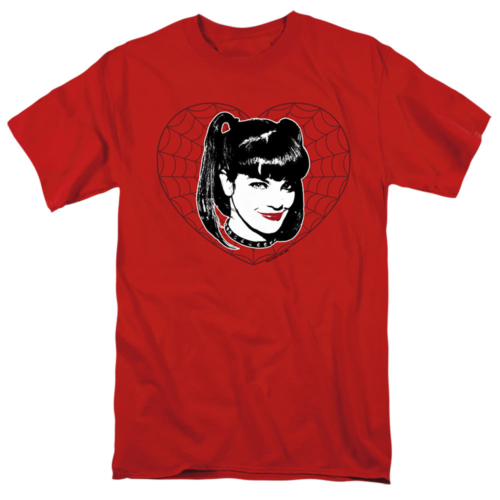 Ncis Abby Heart Mens T Shirt Red Officially Licensed