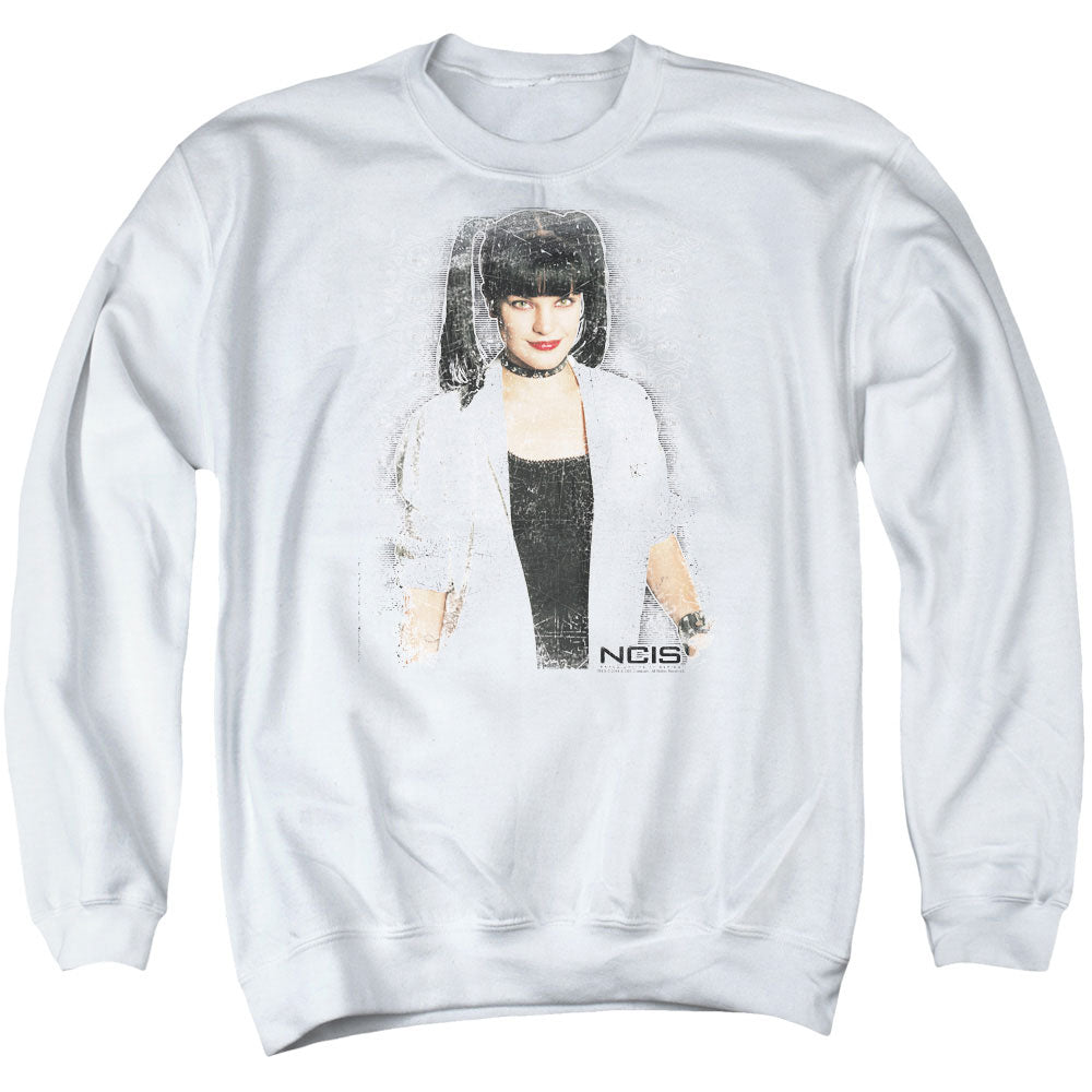 Ncis Abby Skulls Mens Crewneck Sweatshirt White Officially Licensed
