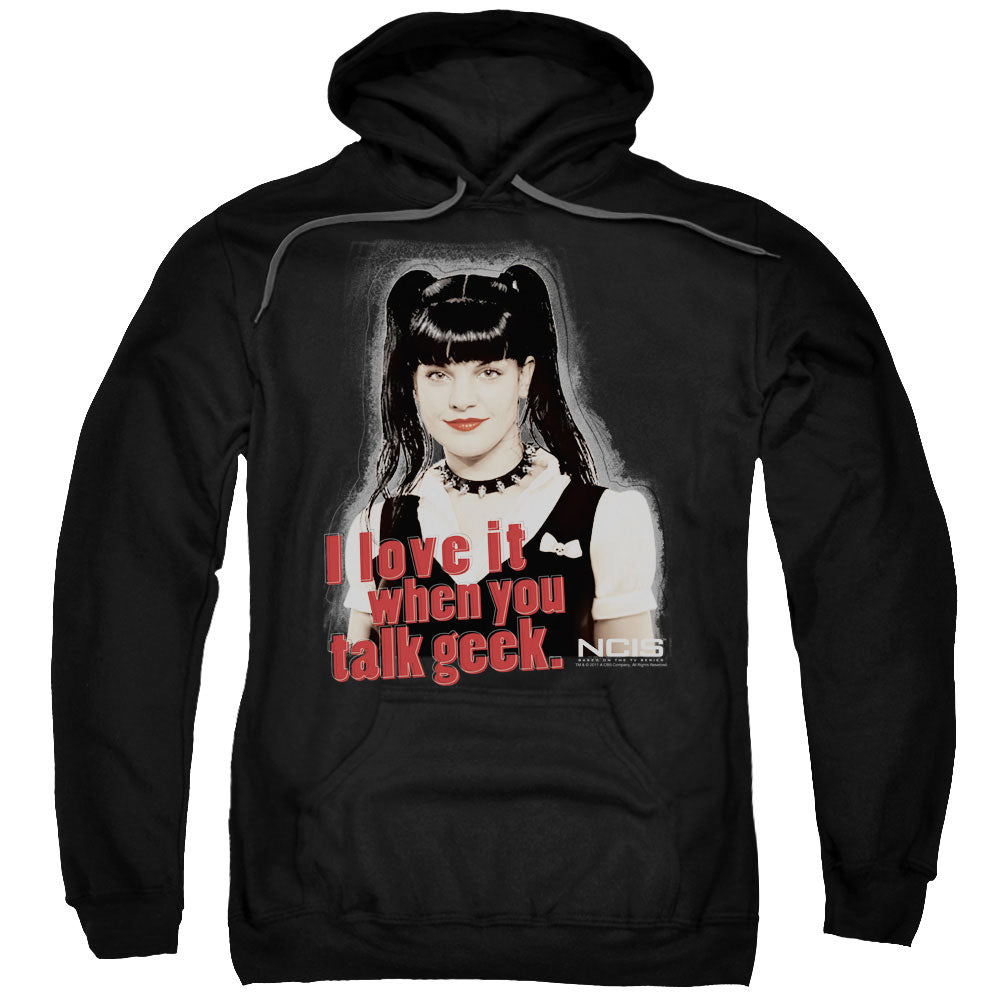 Ncis Geek Talk Mens Hoodie Black Officially Licensed