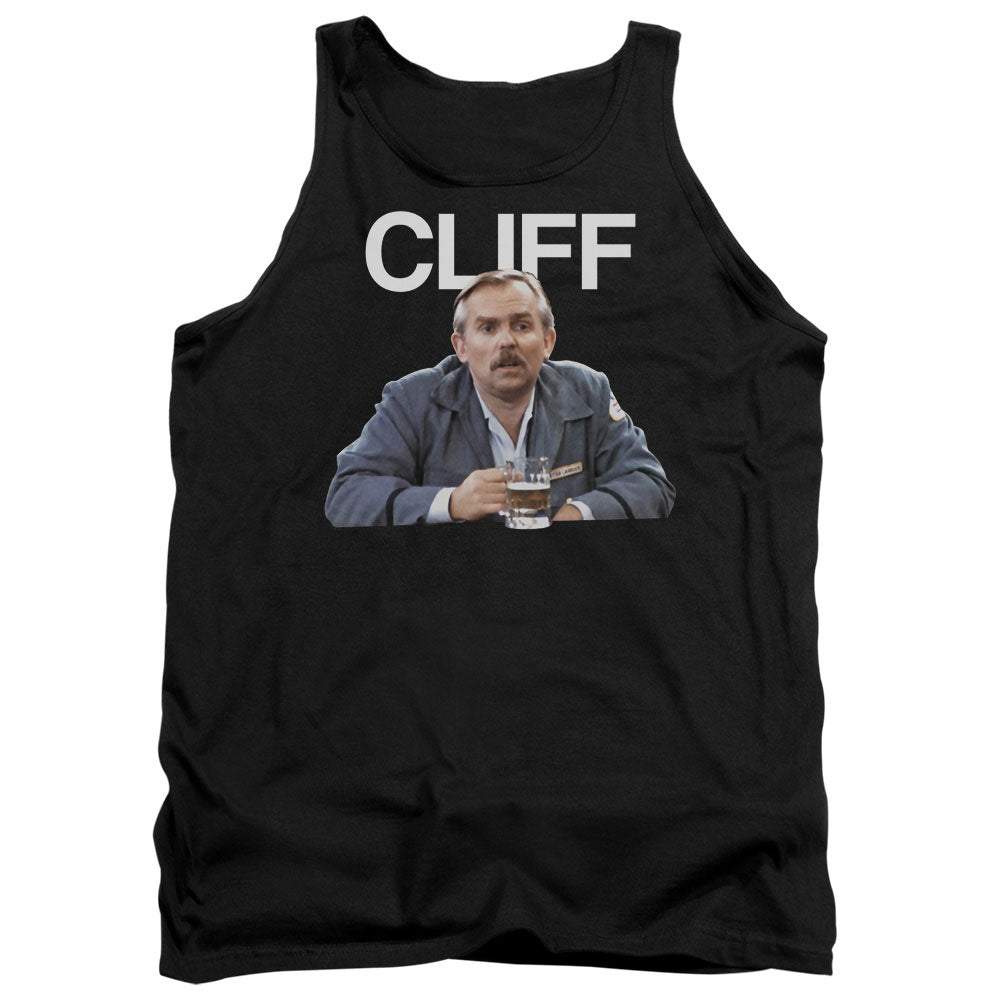 Cheers Cliff Mens Tank Top Shirt Black Officially Licensed