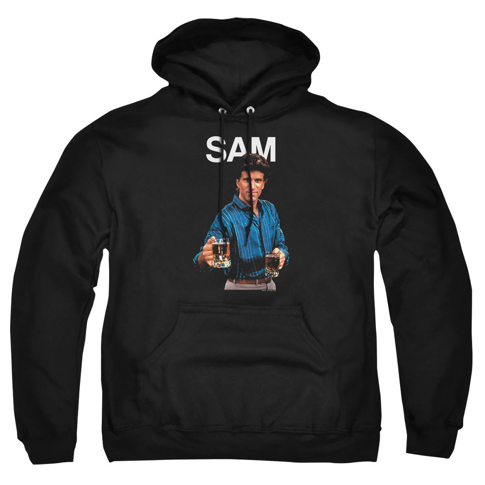Cheers Sam Mens Hoodie Black Officially Licensed
