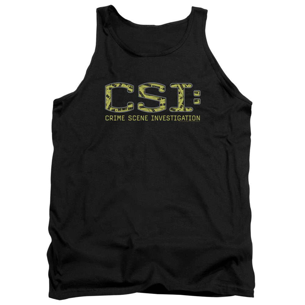 Csi Collage Logo Mens Tank Top Shirt Black Officially Licensed