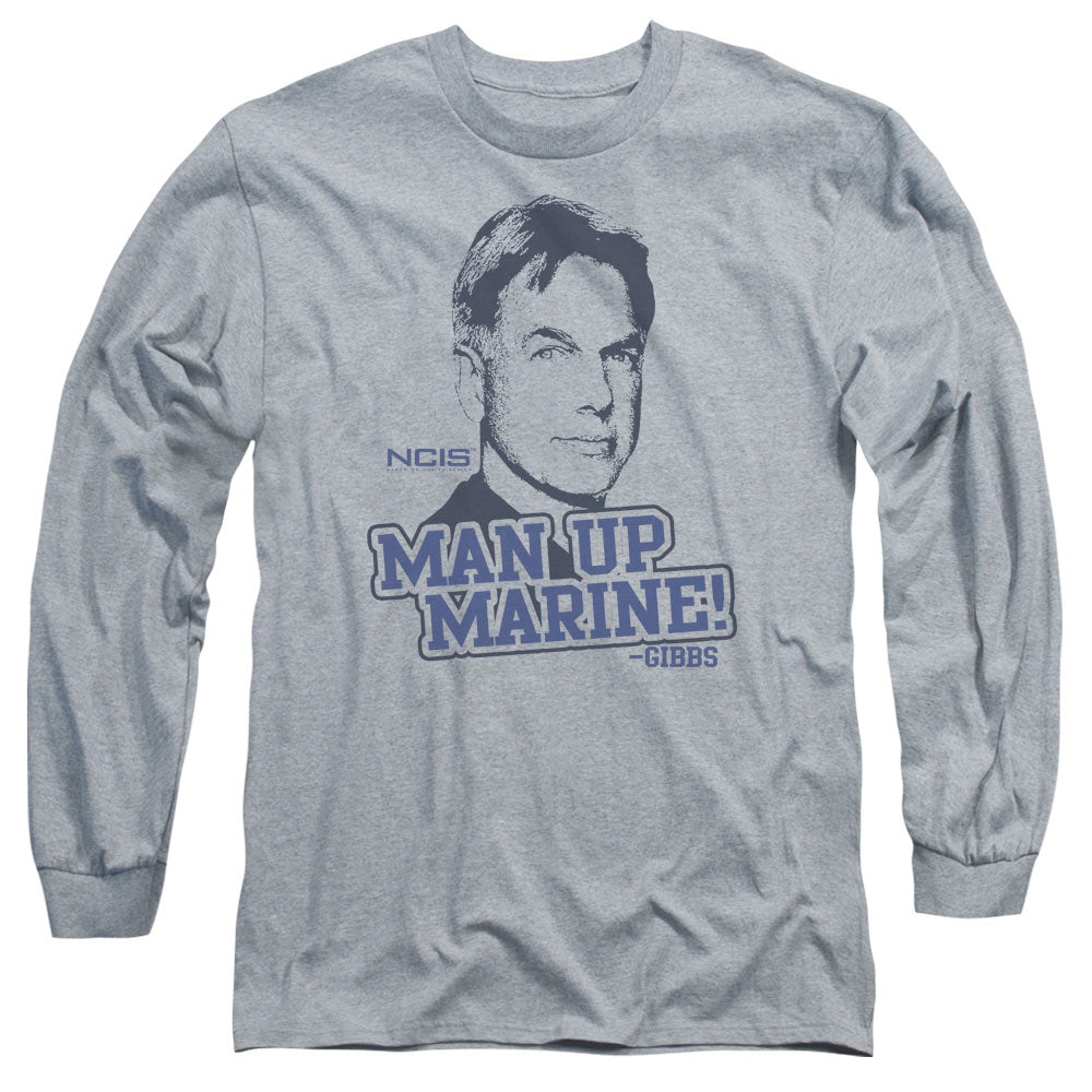 Ncis Man Up Mens Long Sleeve Shirt Athletic Heather Officially Licensed