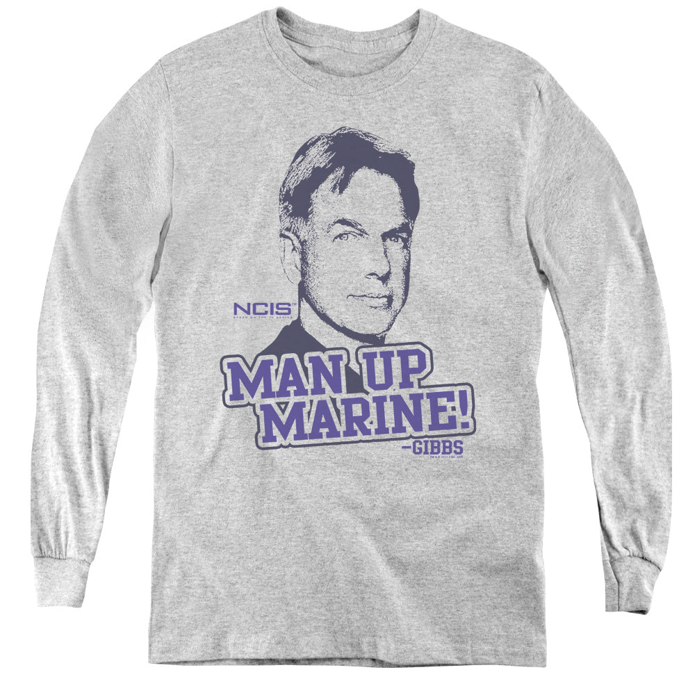Ncis Man Up Long Sleeve Kids Youth T Shirt Athletic Heather Officially Licensed
