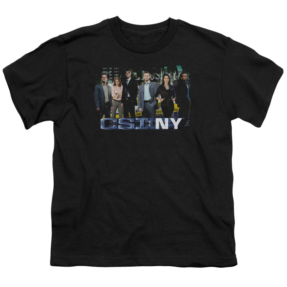 Csi Ny Cast Kids Youth T Shirt Black Officially Licensed