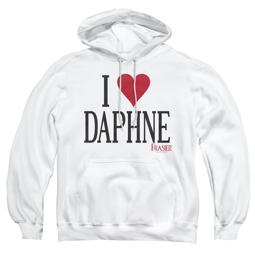 Frasier I Heart Daphne Mens Hoodie White Officially Licensed