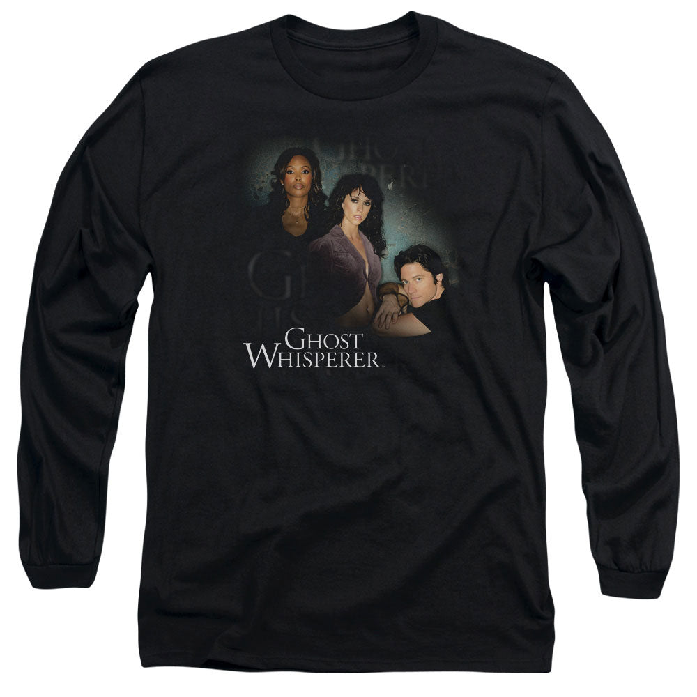 Ghost Whisperer Diagonal Cast Mens Long Sleeve Shirt Black Officially Licensed Officially Licensed
