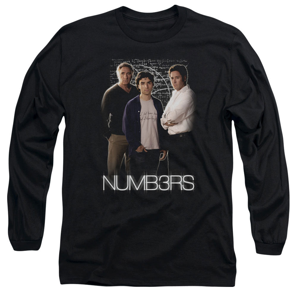 Numbers Equations Mens Long Sleeve Shirt Black Officially Licensed