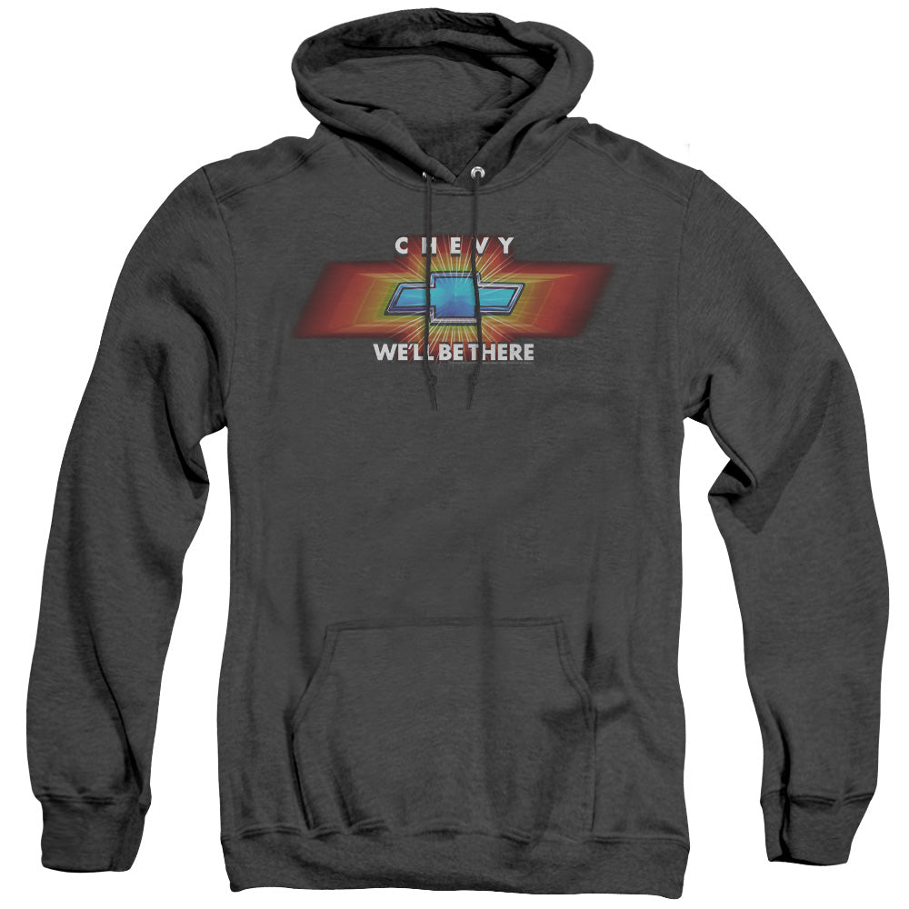 Chevrolet Chevy Well Be There Tv Spot Mens Heather Hoodie Black Officially Licensed