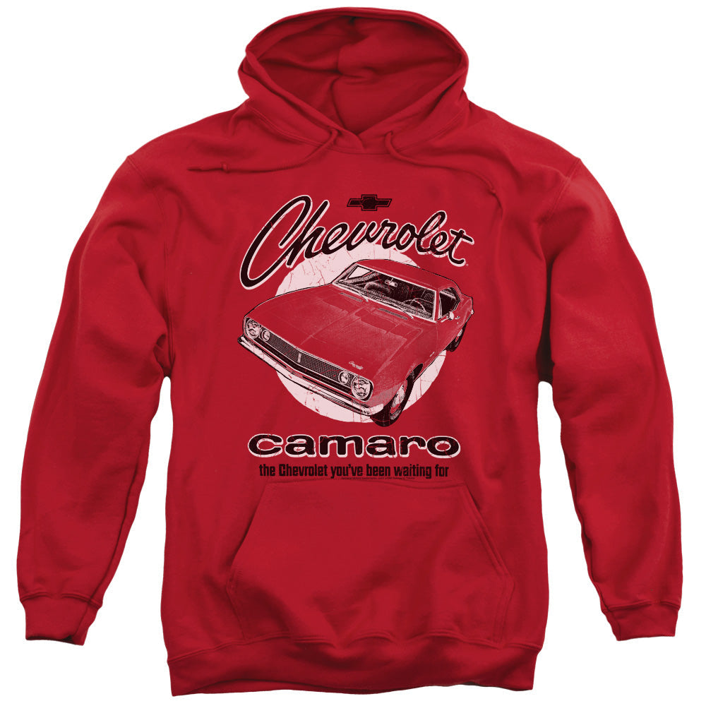 Chevrolet Retro Camaro Mens Hoodie Red Officially Licensed