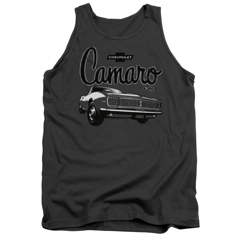 Chevrolet Script Car Mens Tank Top Shirt Charcoal Officially Licensed