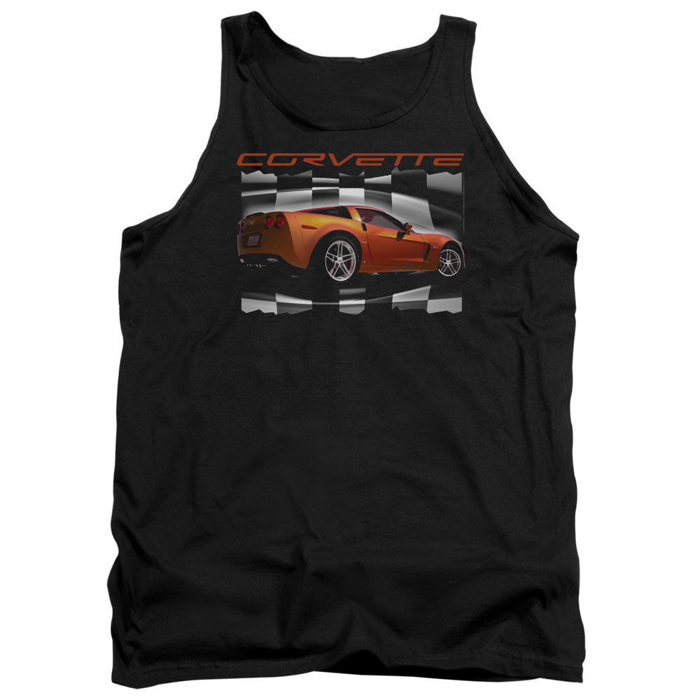 Chevrolet Orange Z06 Vette Mens Tank Top Shirt Black Officially Licensed