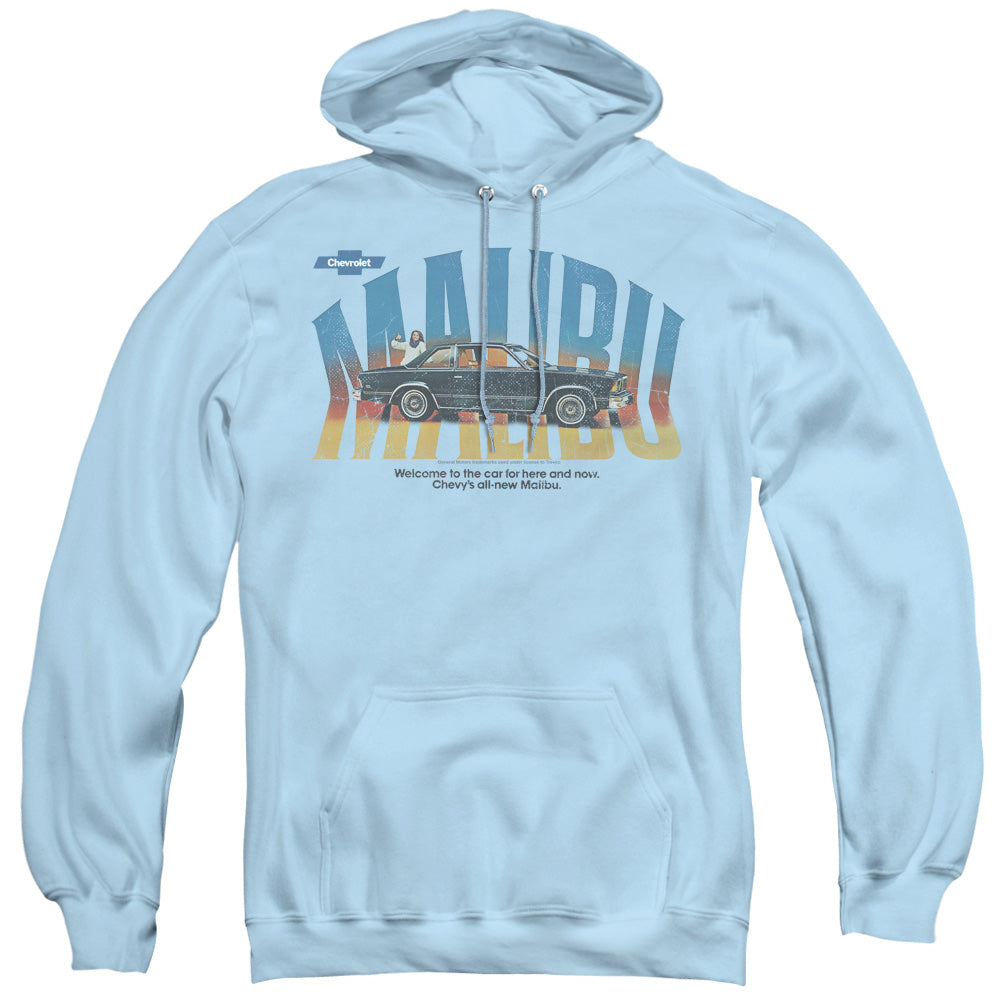 Chevrolet Thumbs Up Mens Hoodie Light Blue Officially Licensed