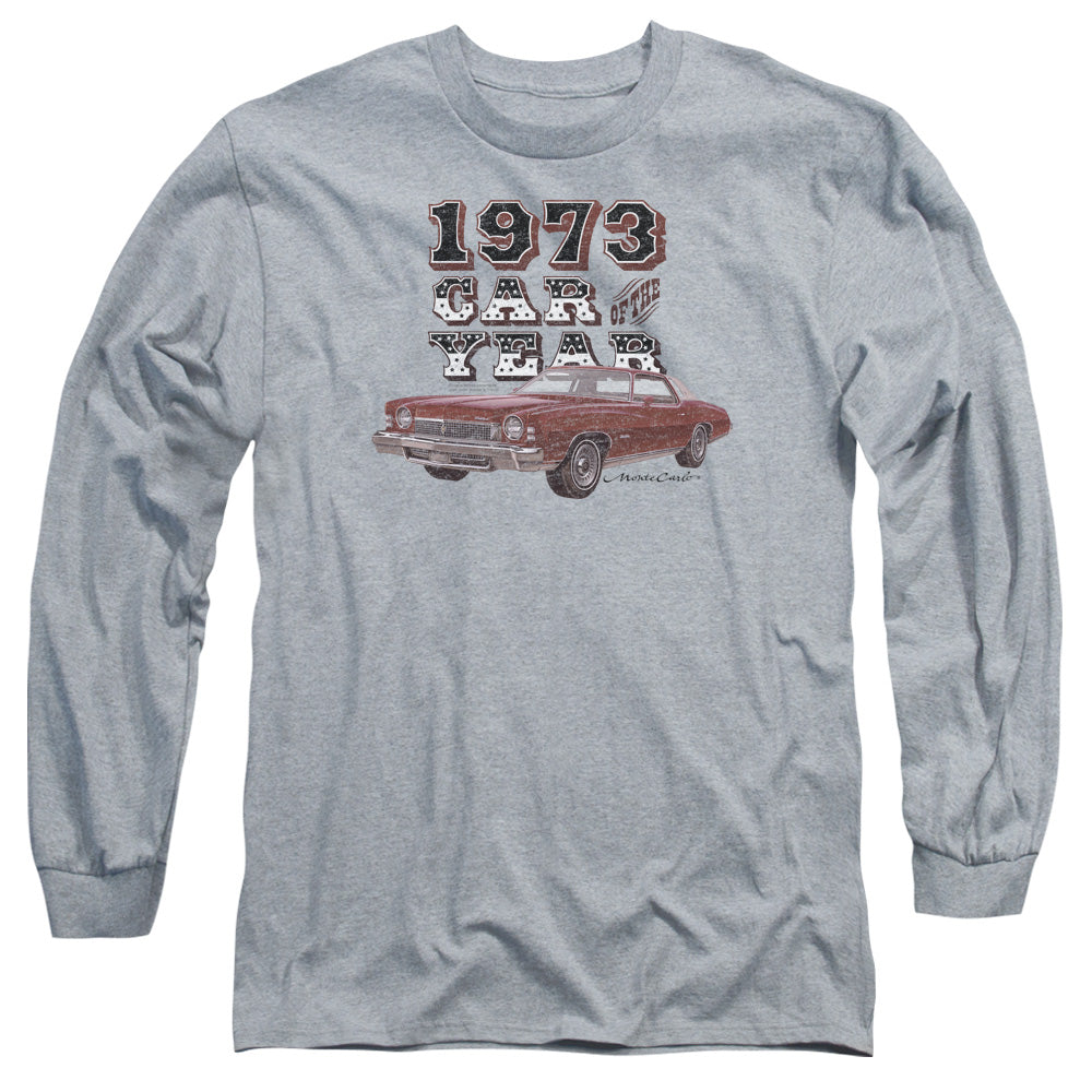 Chevrolet Car Of The Year Mens Long Sleeve Shirt Athletic Heather Officially Licensed Officially Licensed