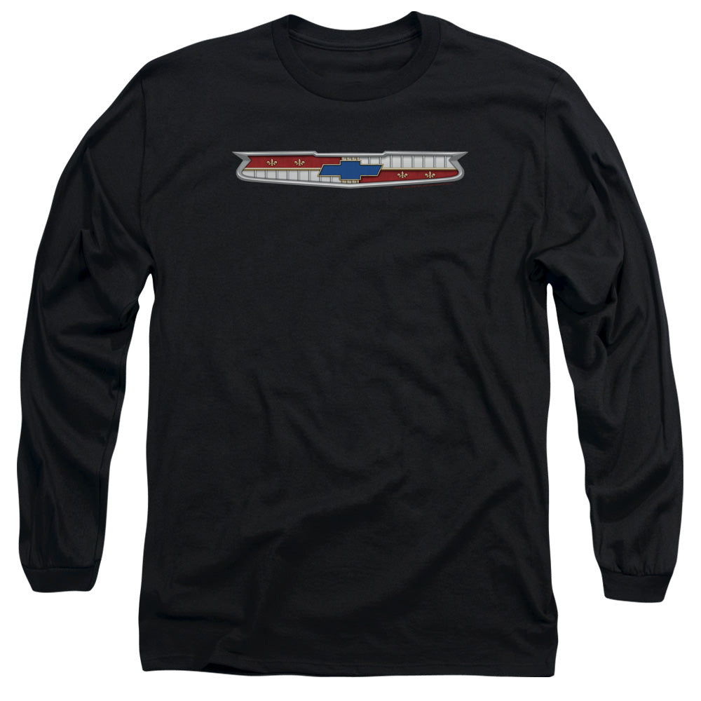 Chevrolet 56 Bel Air Emblem Mens Long Sleeve Shirt Black Officially Licensed Officially Licensed