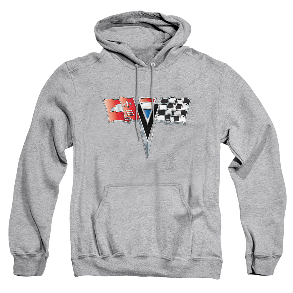 Chevrolet 2Nd Gen Vette Nose Emblem Mens Hoodie Athletic Heather Officially Licensed