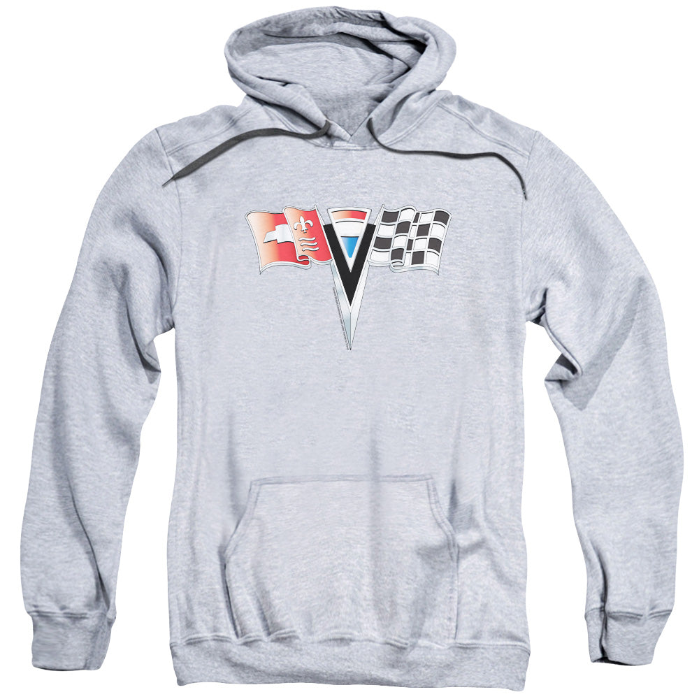 Chevrolet 2Nd Gen Vette Nose Emblem Mens Hoodie Athletic Heather Officially Licensed