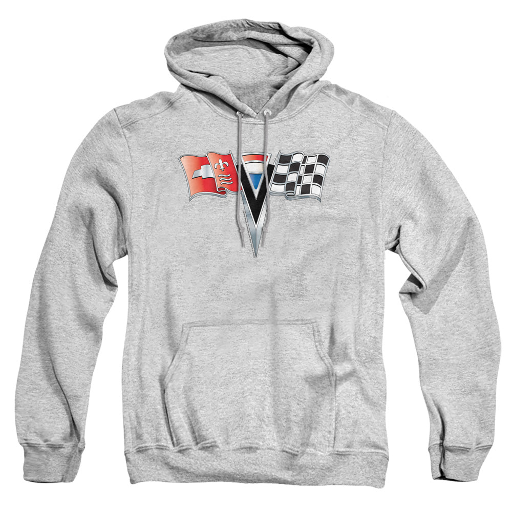 Chevrolet 2Nd Gen Vette Nose Emblem Mens Hoodie Athletic Heather Officially Licensed