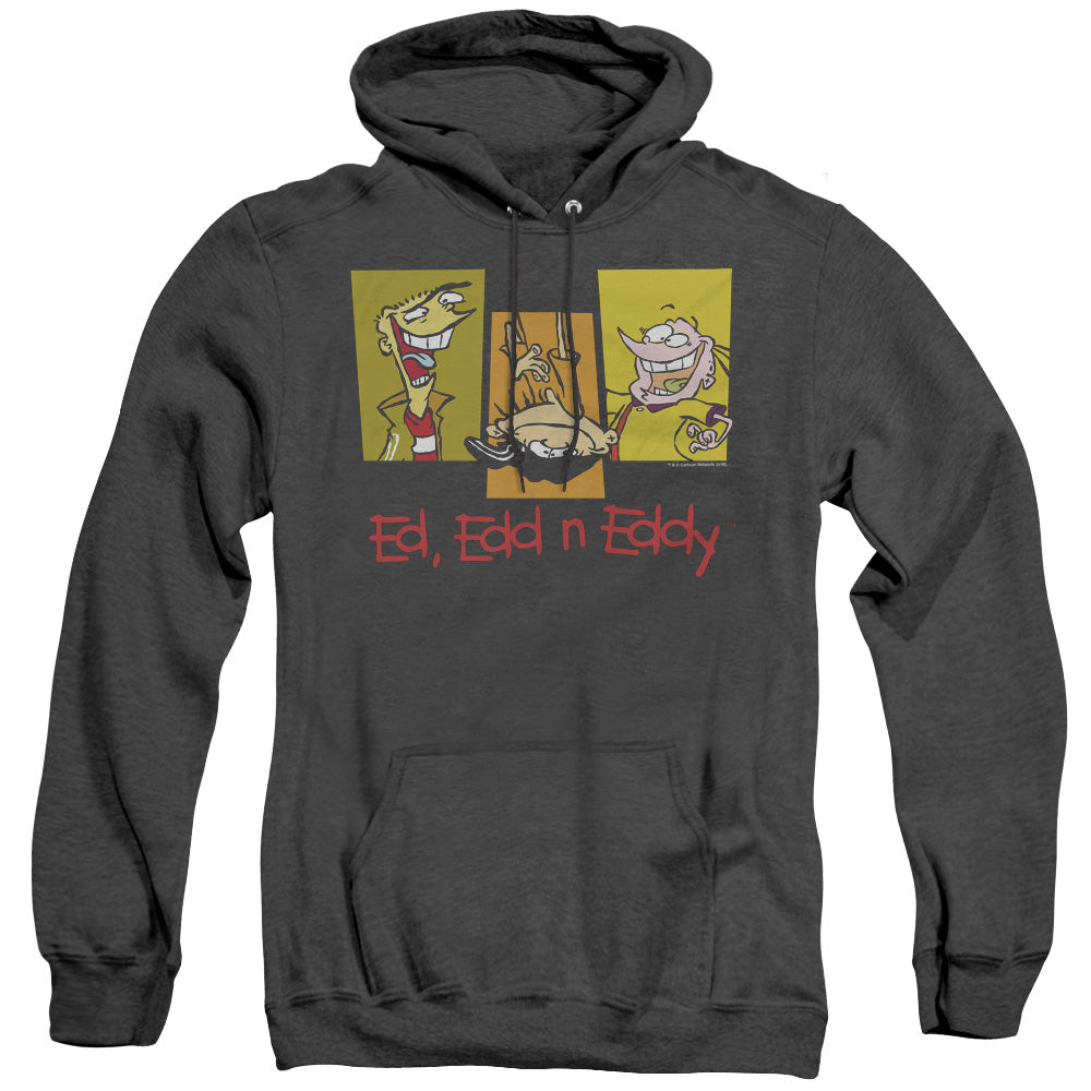 Ed Edd Eddy 3 Eds Heather Mens Hoodie Black Officially Licensed