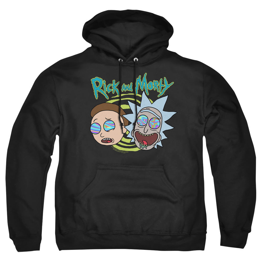Rick And Morty Blown Minds Mens Hoodie Black