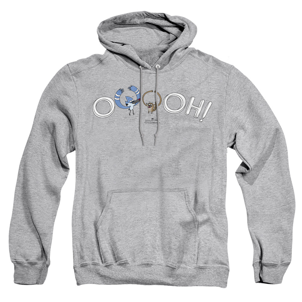 The Regular Show Ooooh Mens Hoodie Athletic Heather Officially Licensed
