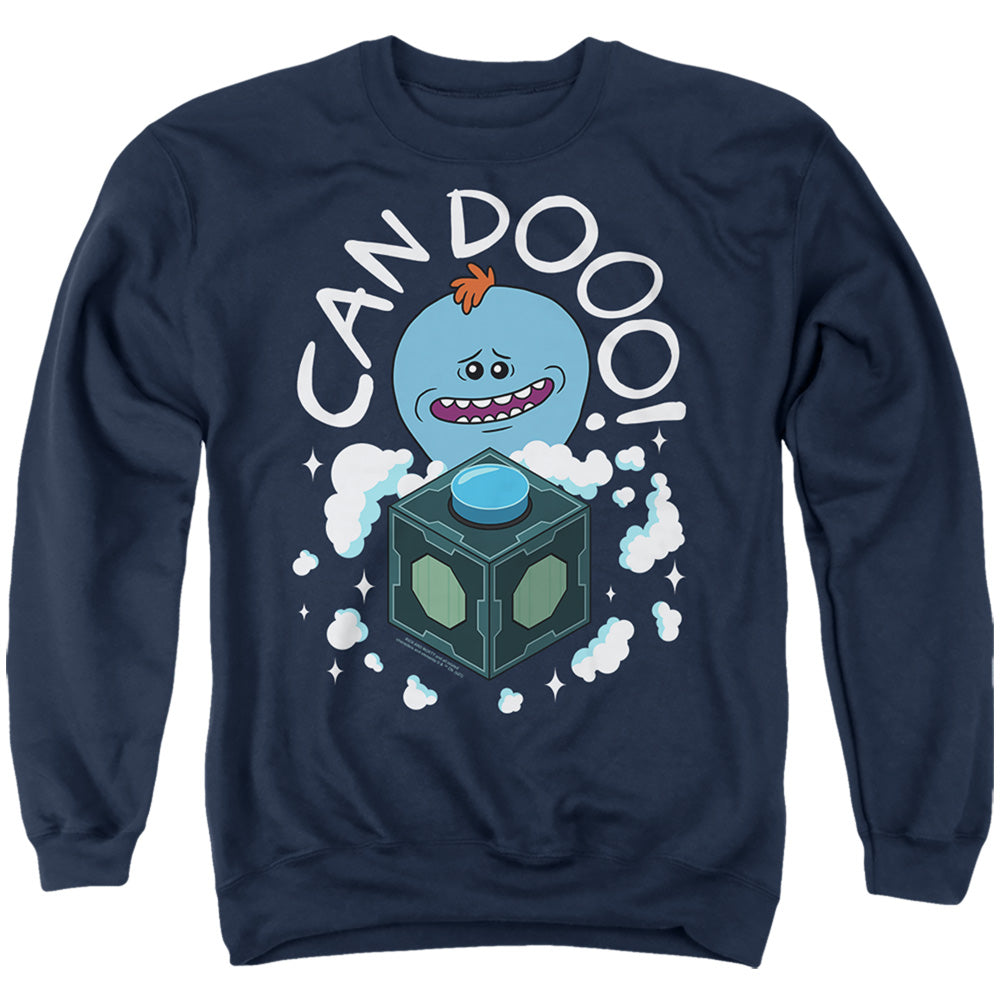 Rick And Morty Can Do Mens Crewneck Sweatshirt Navy