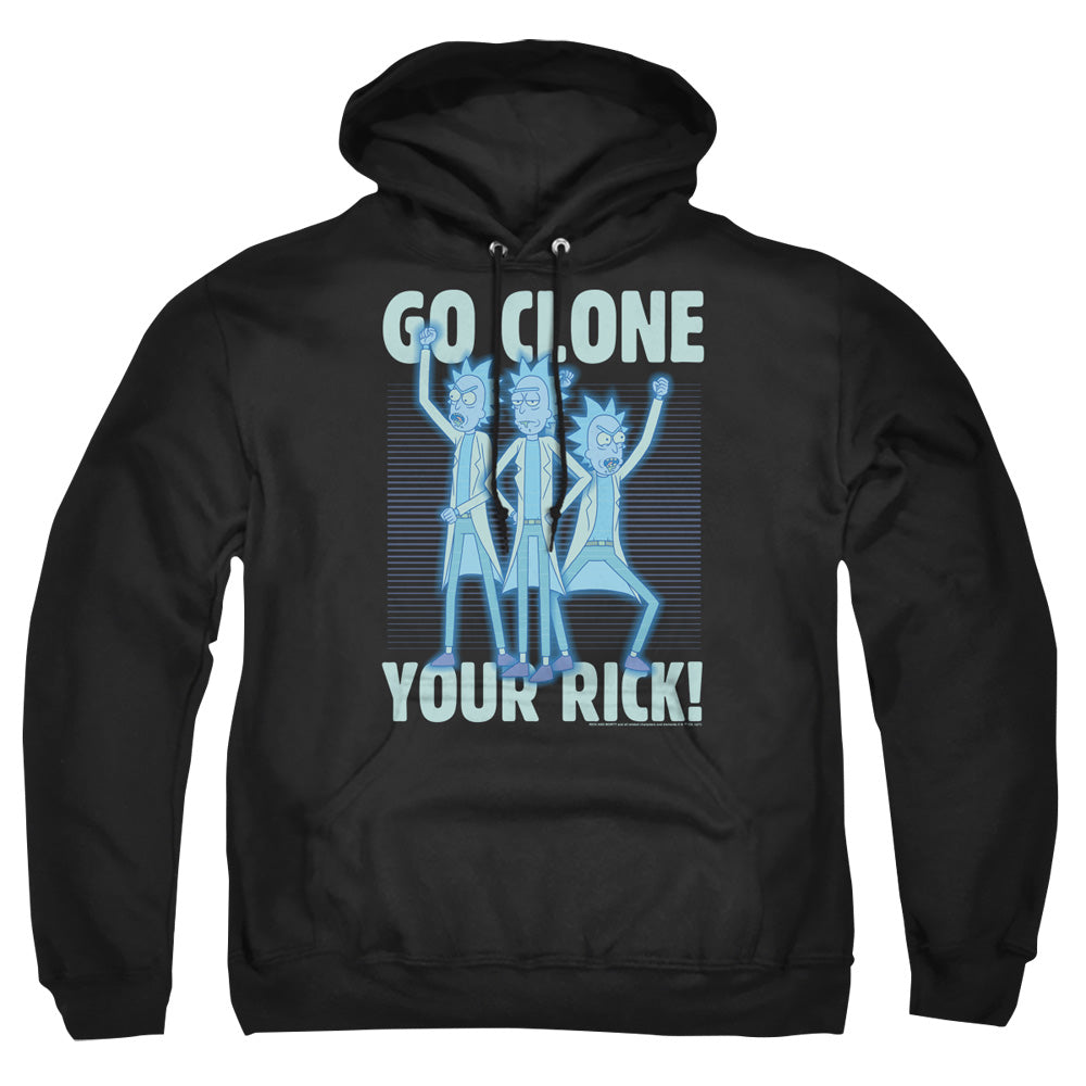 Rick And Morty Go Clone Your Rick Mens Hoodie Black