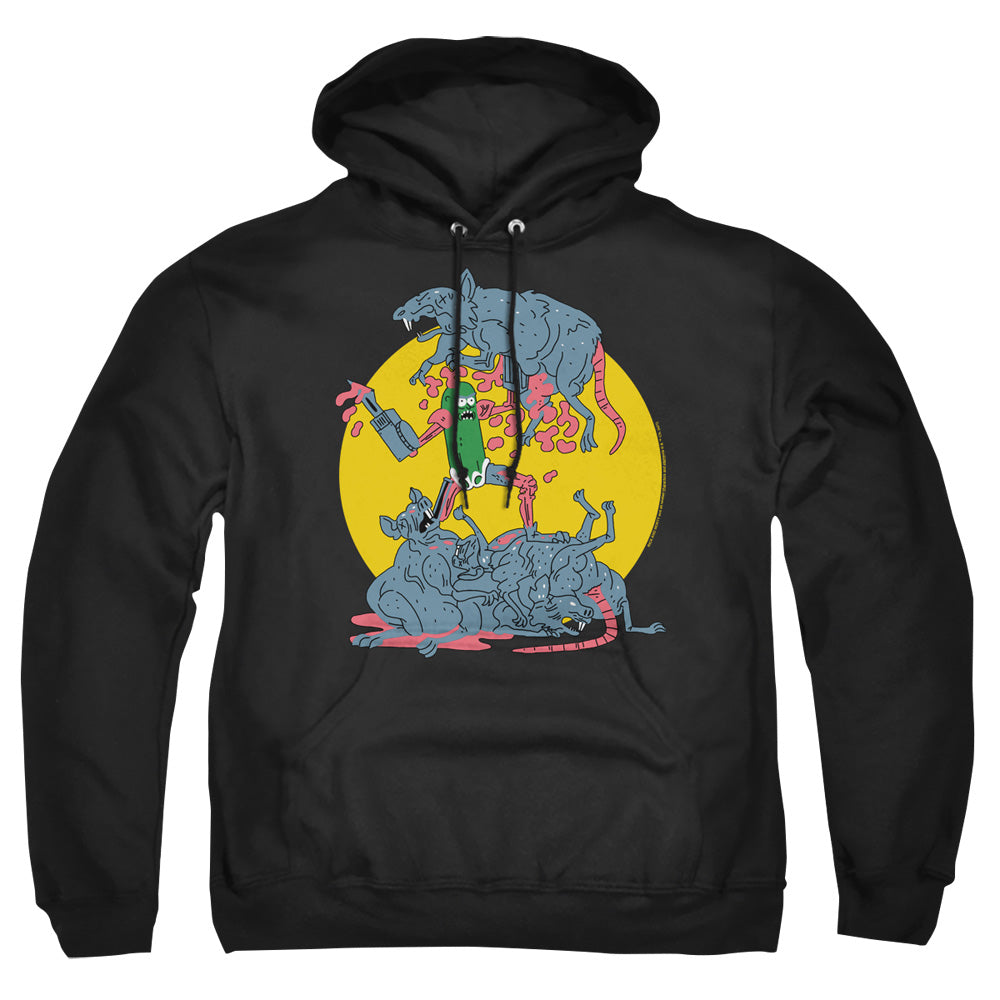 Rick And Morty The Adventures Of Pickle Rick Mens Hoodie Black