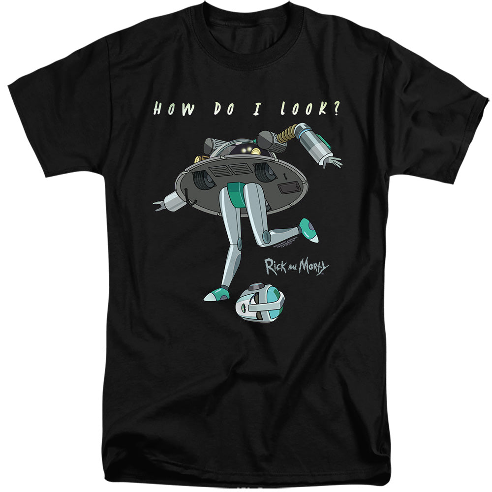 Rick And Morty How Do I Look? Mens Tall T Shirt Black Officially Licensed