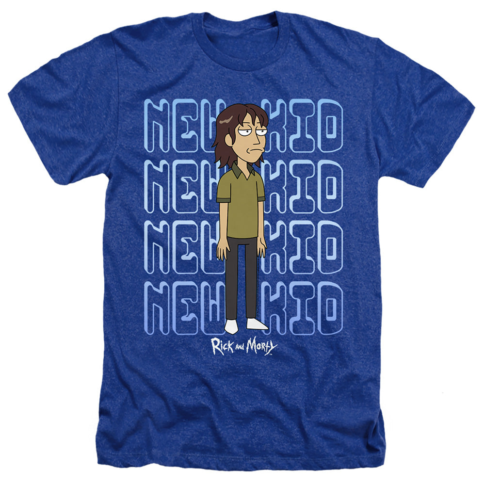 Rick And Morty Bruce Chutback Heather Mens T Shirt Royal Blue Officially Licensed