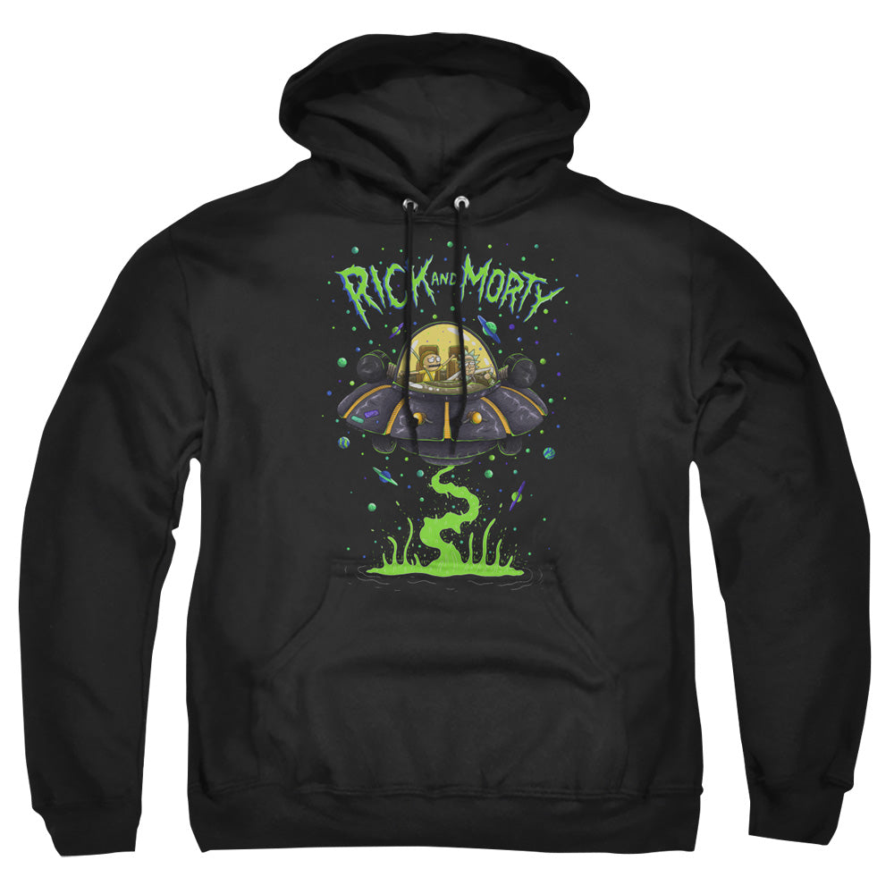 Rick And Morty Ufo Mens Hoodie Black