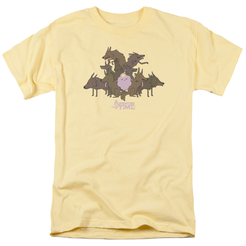 Adventure Time Lsp & Wolves Mens T Shirt Banana Officially Licensed