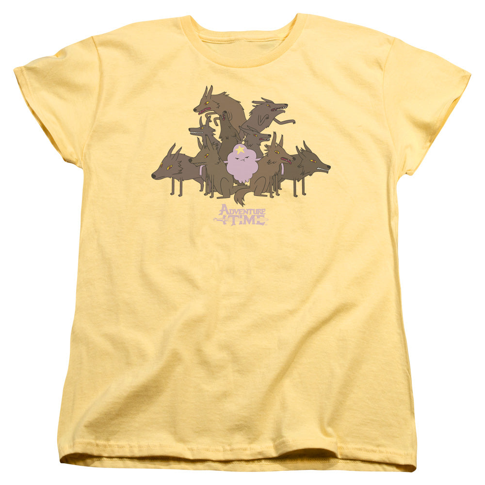 Adventure Time Lsp & Wolves Womens T Shirt Banana Officially Licensed
