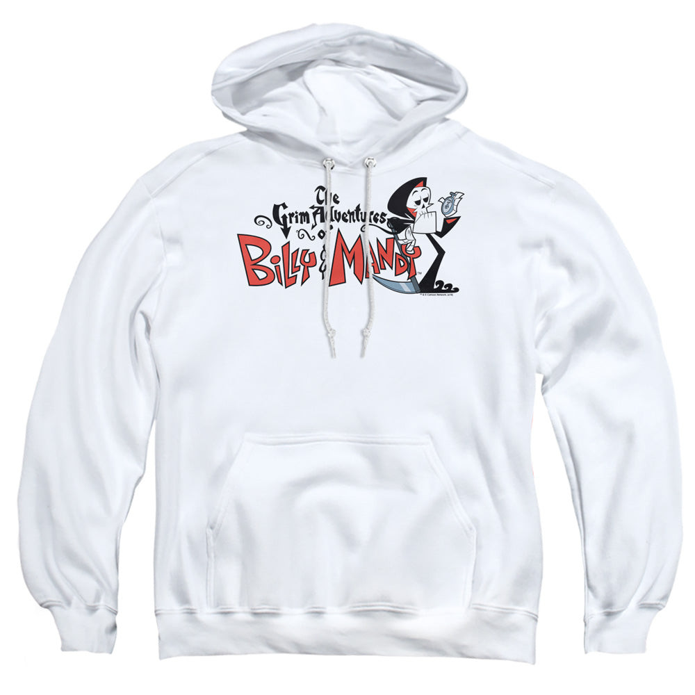 Billy & Mandy Logo Mens Hoodie White Officially Licensed