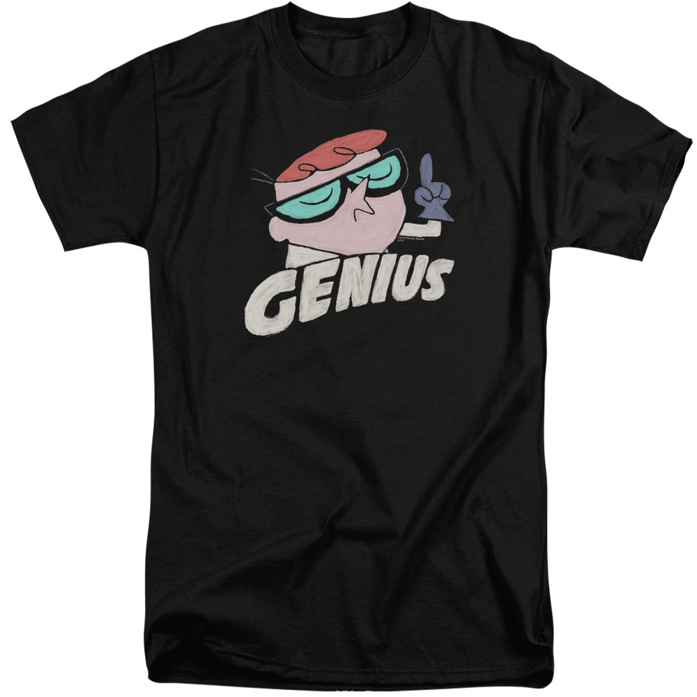 Dexters Laboratory Genius Mens Tall T Shirt Black Officially Licensed