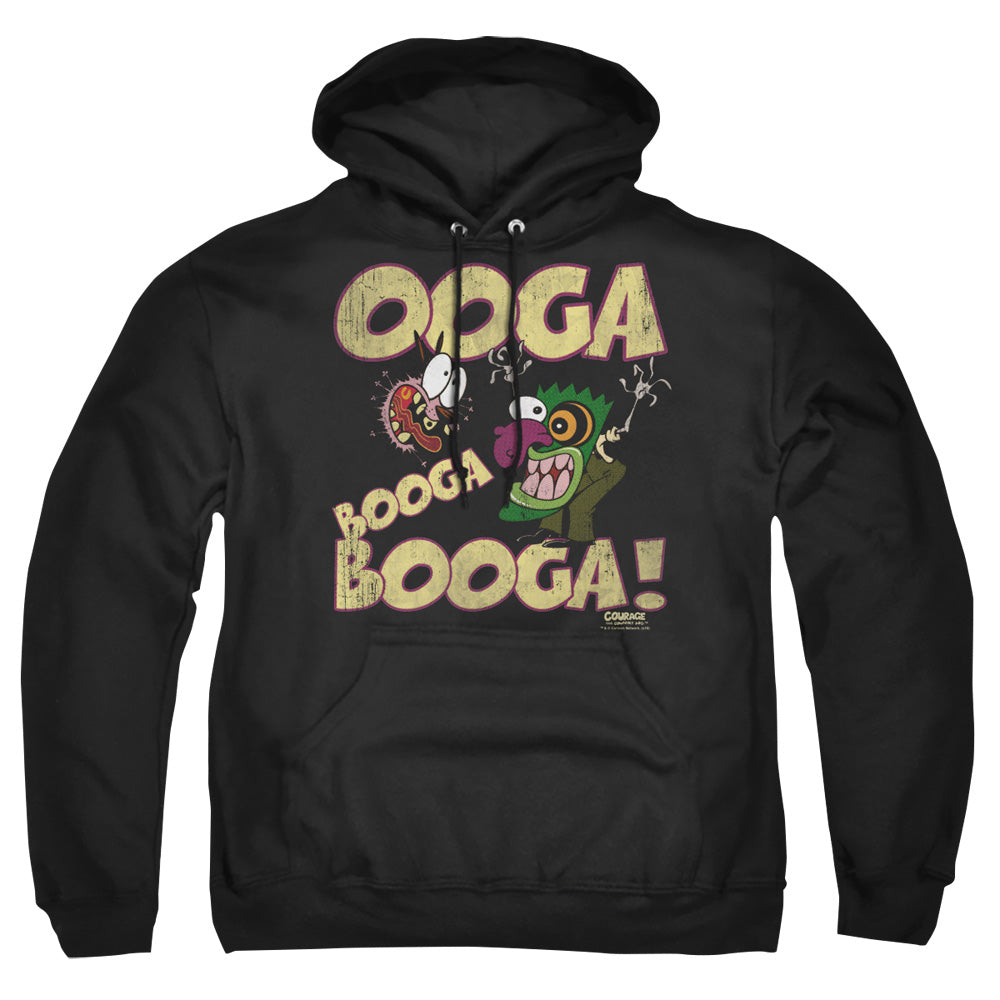 Courage Ooga Booga Booga Mens Hoodie Black Officially Licensed