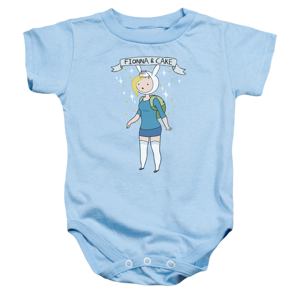 Adventure Time Fionna & Cake Infant Baby Snapsuit Light Blue Officially Licensed