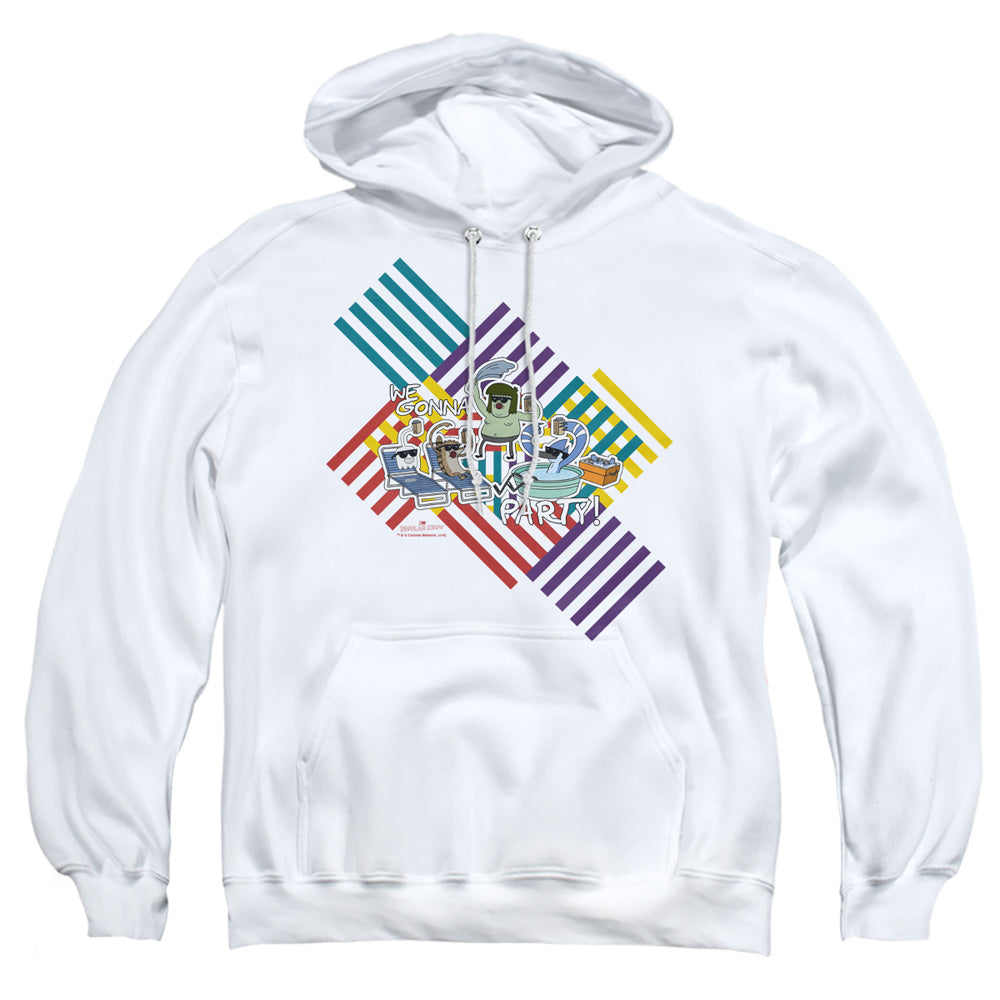 Regular Show We Gonna Party Mens Hoodie White