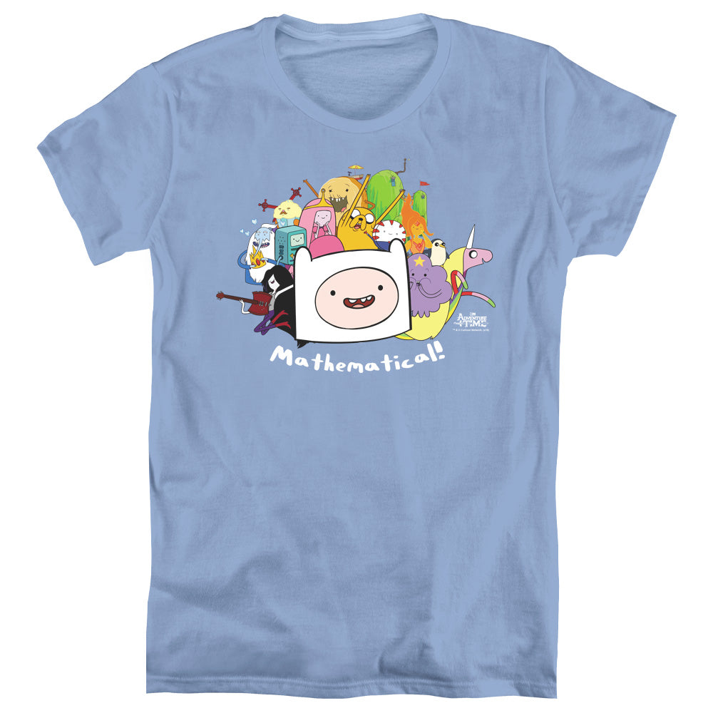 Adventure Time Mathematical Womens T Shirt Carolina Blue Officially Licensed