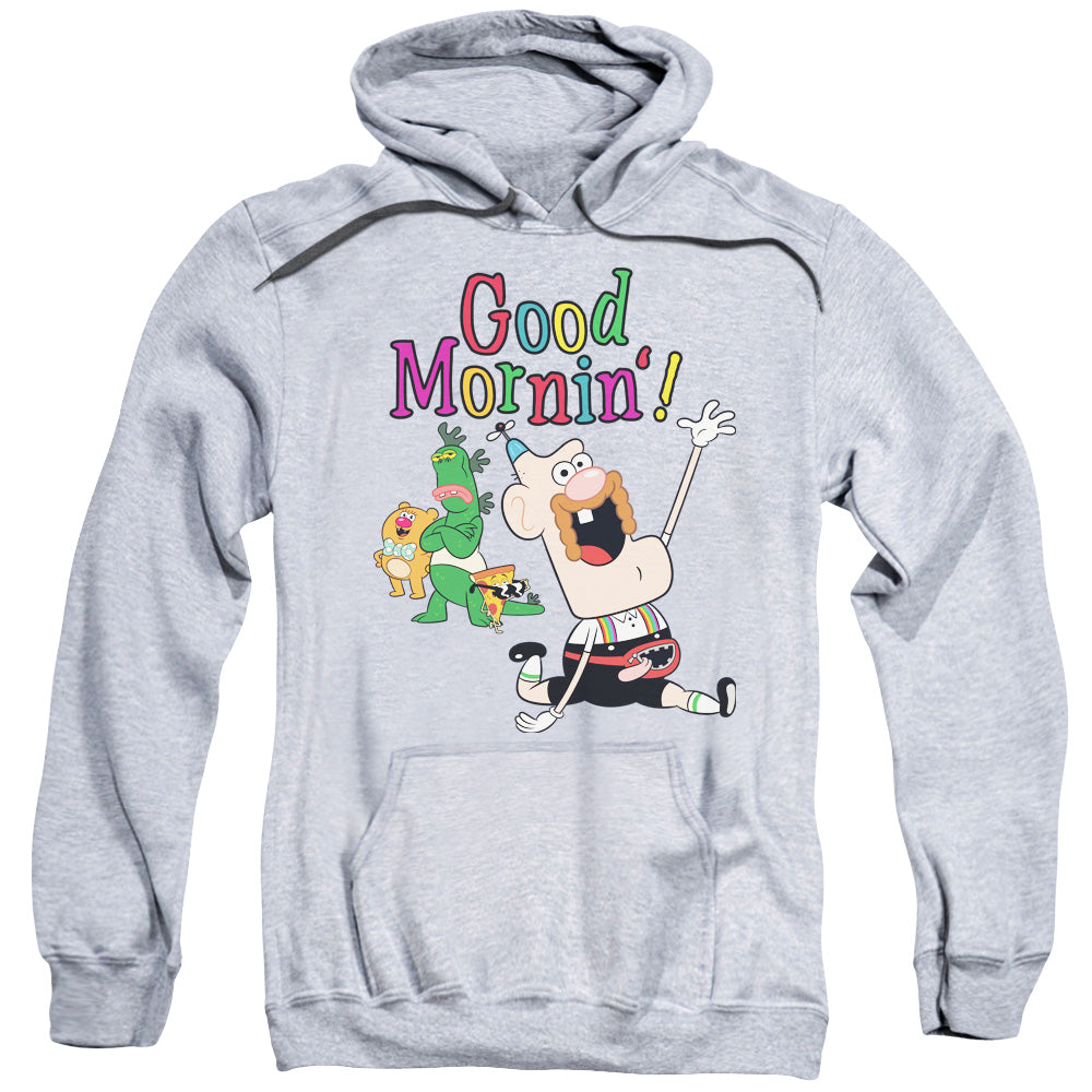 Uncle Grandpa Good Mornin Mens Hoodie Athletic Heather Officially Licensed