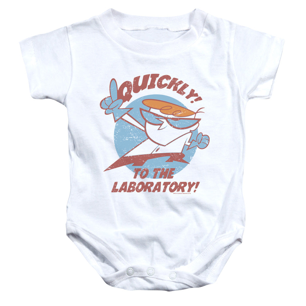 Dexters Laboratory Quickly Infant Baby Snapsuit White Officially Licensed